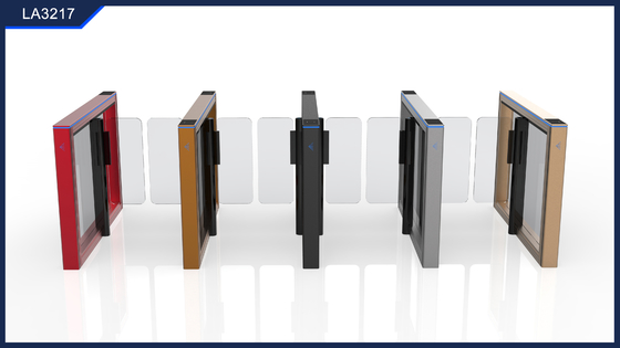kaufen Swing Barrier Turnstile Gate Bürstenlose Servo RFID Zugriffskontrolle Geschwindigkeit Fußgängerbarriere Gate online manufacture