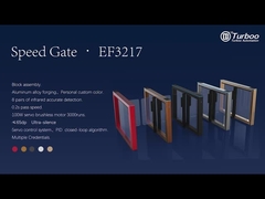 Moderner Stil integriertes Design Drehscheiben Sicherheitsgeschwindigkeits-Tore Edelstahl Schwing-Tor für Büro